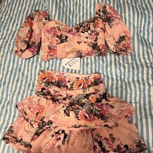 Buddy Love Pink Floral Two-Piece Set